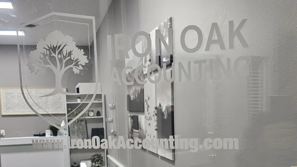 Window Vinyl Logo – Inside Door